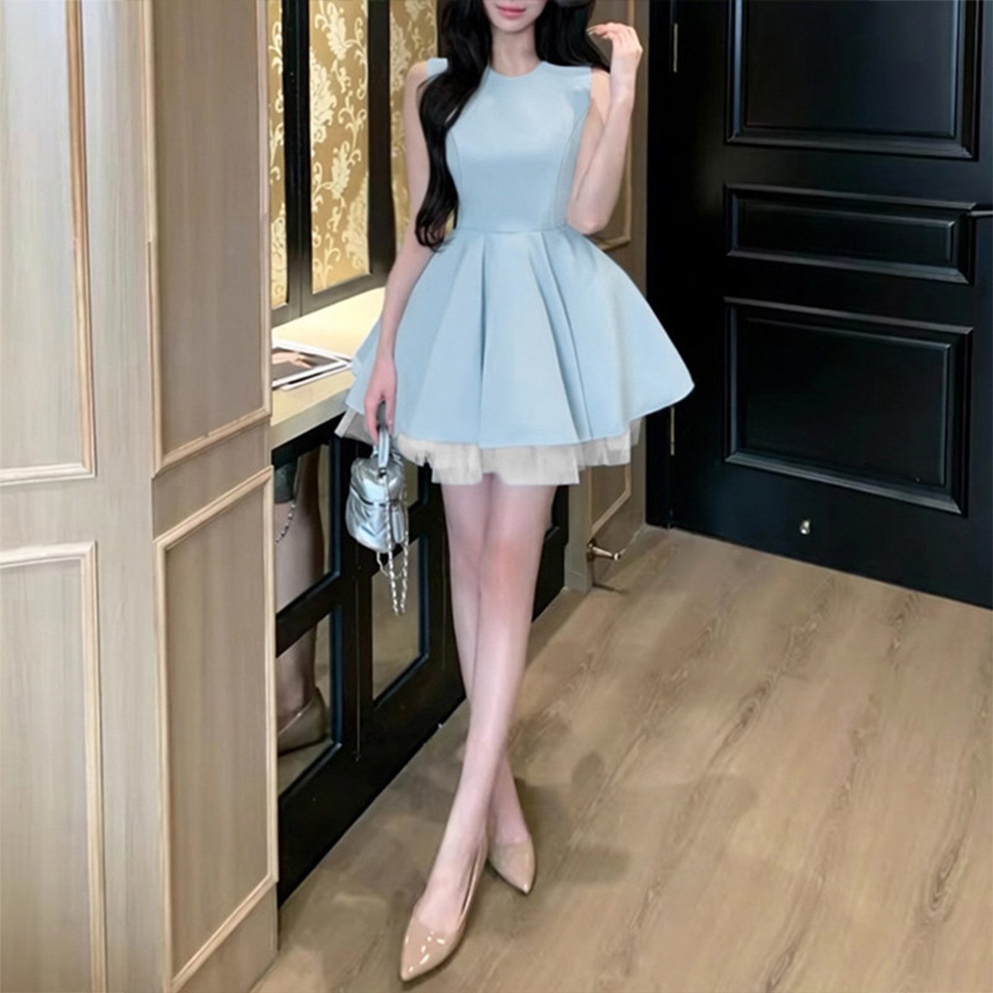 无袖蓬蓬裙子夏季【赠运费险】图片