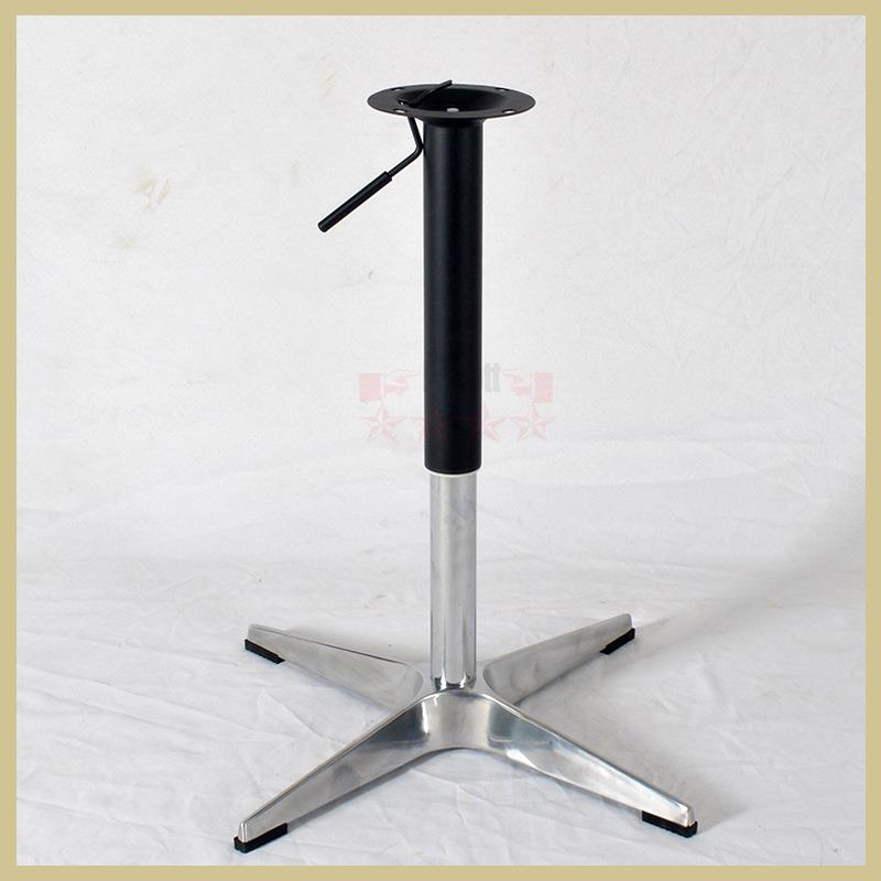 休闲洽谈升降桌脚台脚铝合金十字桌腿升降边几家用升降桌支架