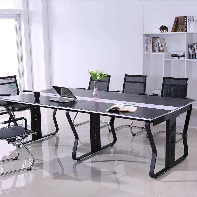 昆明办公家具 钢木会议桌拼接洽谈桌椅 培训椅长条办公桌直销