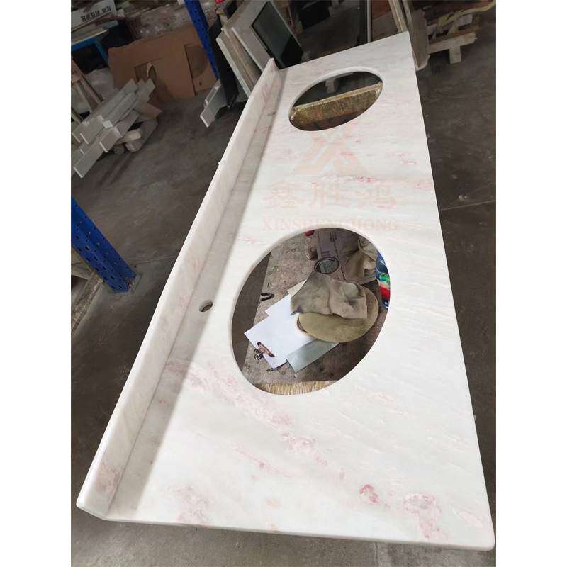 双盆人造石天然石纹路出口品质卫生间台面加定工制洗手间