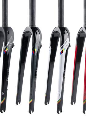 ievele全碳纤维公路车瓜车Gravel前叉直管锥管快拆平装碟刹前叉