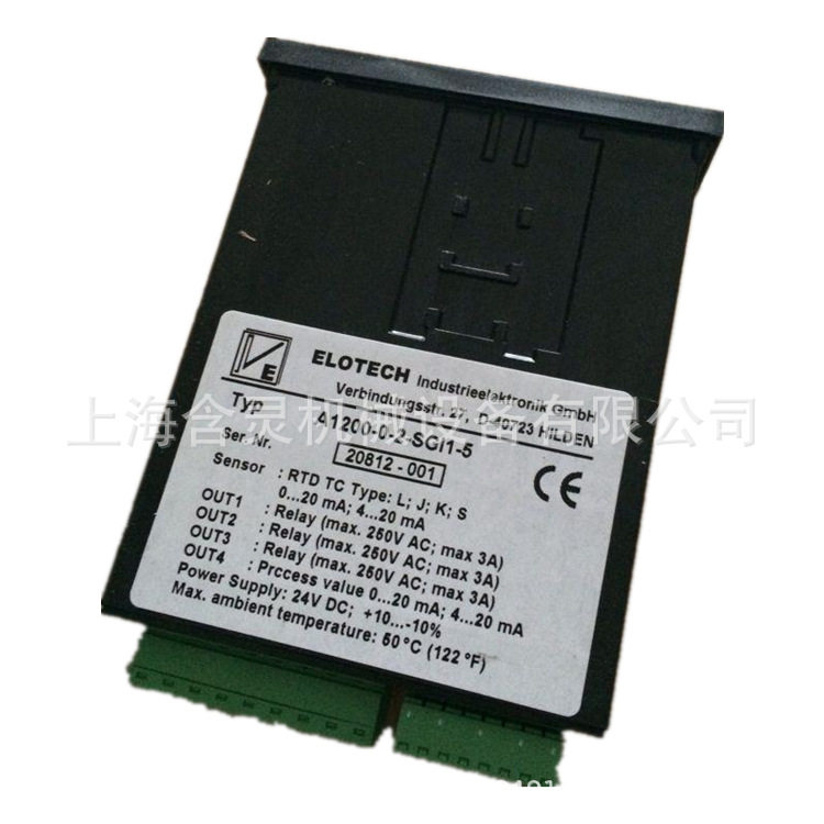 上海含灵机械供应Elotech温度仪A1200-0-2-HRG4-1