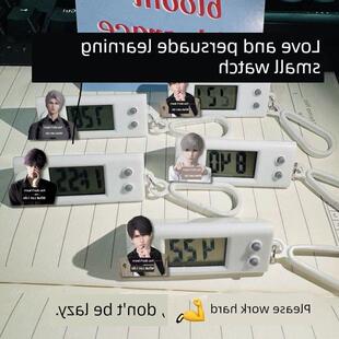 恋与深空小挂表恶搞秦彻祁煜沈星考试静音电子表书包挂件礼物学生