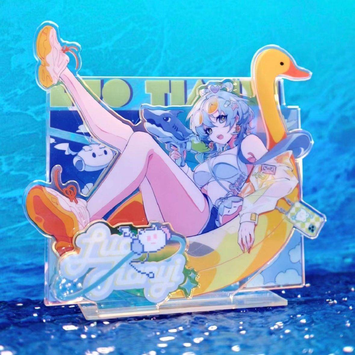 洛天依立牌小红书同款VSinger动漫周边新款夏日派对高颜值立牌桌