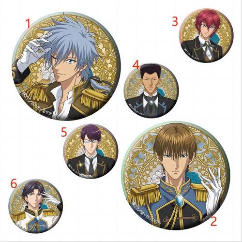 新网球王子橘桔平柳生比吕士丸井文太动漫周边58mm亮膜徽章