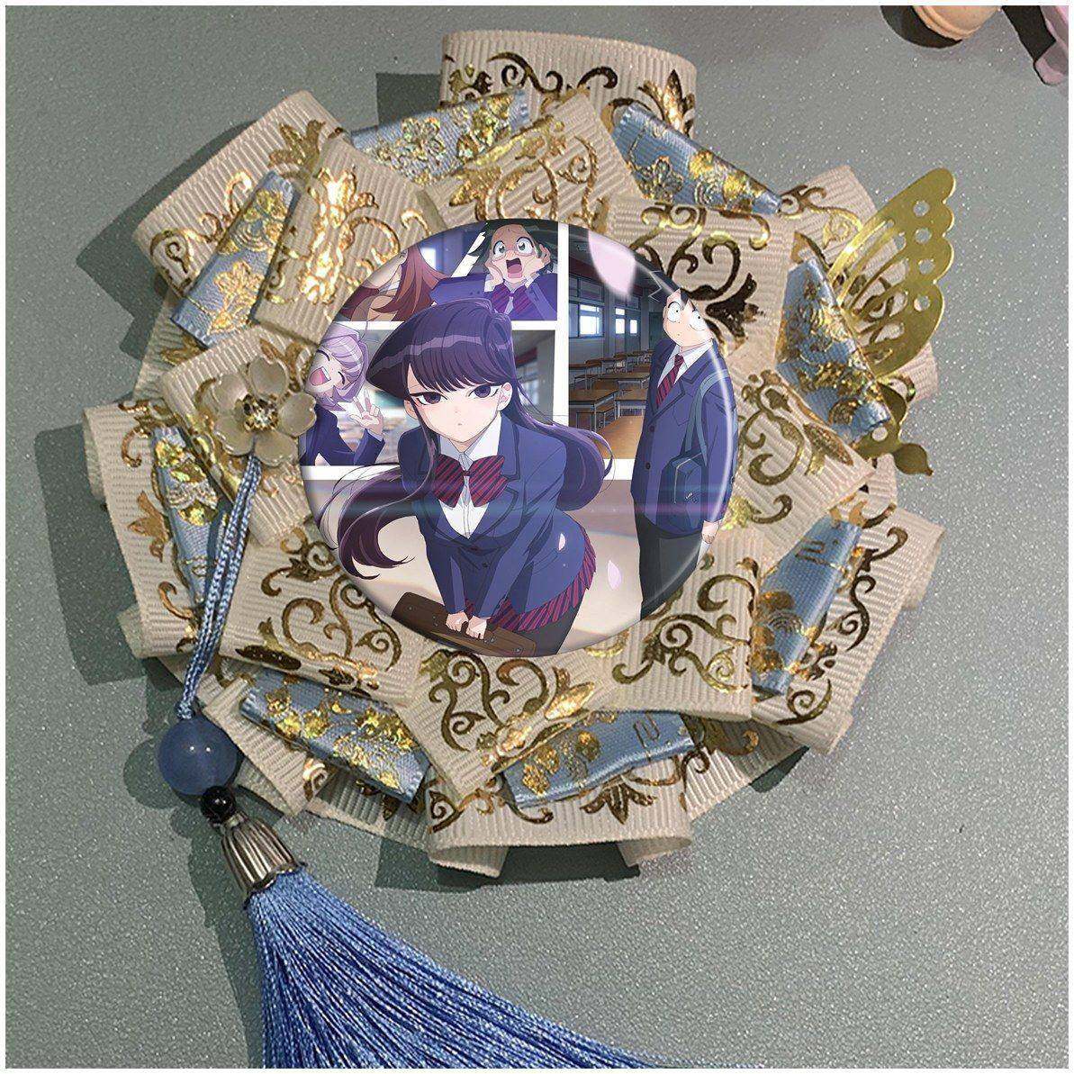 古见同学有交流障碍症 古见硝子 周边吧唧托谷美挂件中古风定制