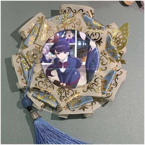 古见同学有交流障碍症 古见硝子 周边吧唧托谷美挂件中古风定制