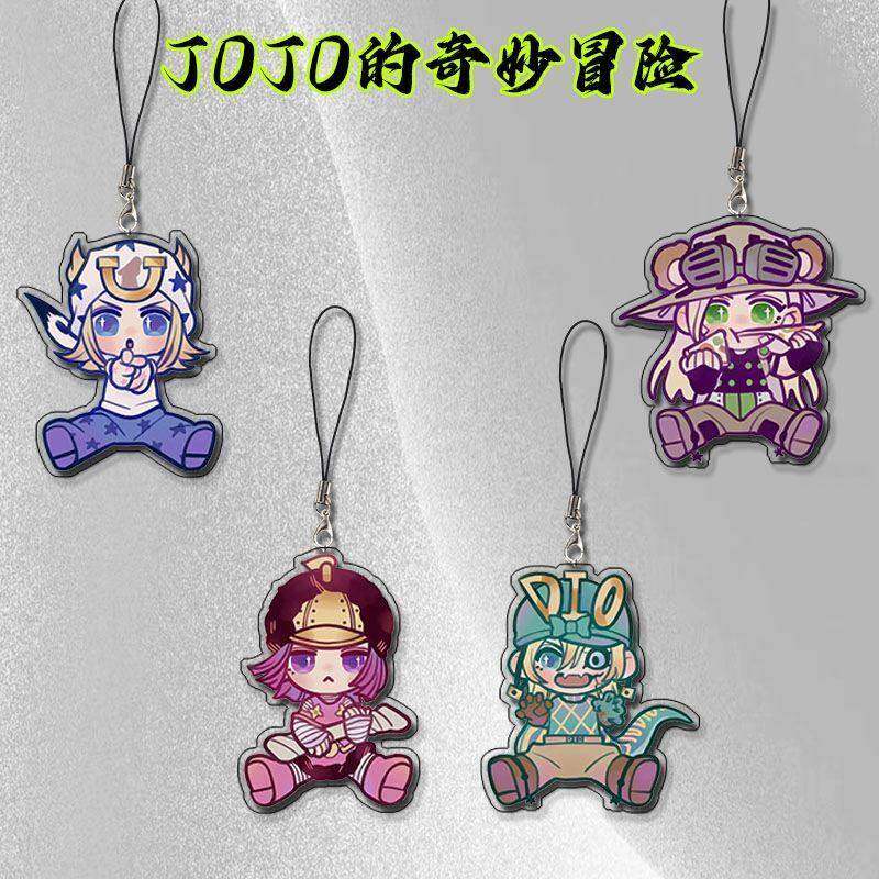 新款JOJO的奇妙冒险周边Q版手机链炫酷可爱手机吊坠学生书包ins小
