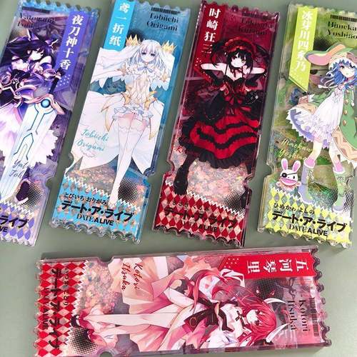 约会大作战流书签沙票根十香狂三折纸琴里四系乃周边流沙摆件