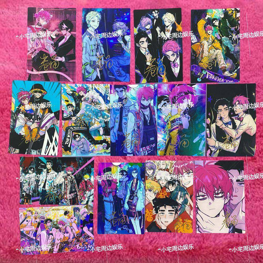 新款卷角亲笔签名照硬核一中周边应援宣传照明信片保真非印刷收藏