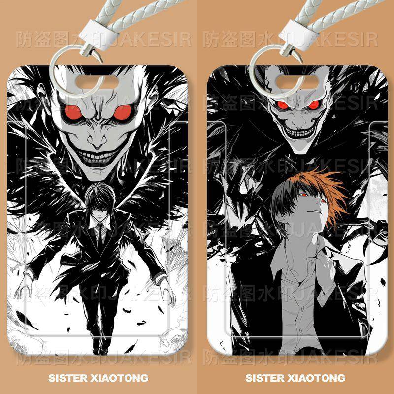 死亡笔记L动漫周边学生滑盖卡套饭卡公交卡身份证件保护套门禁卡