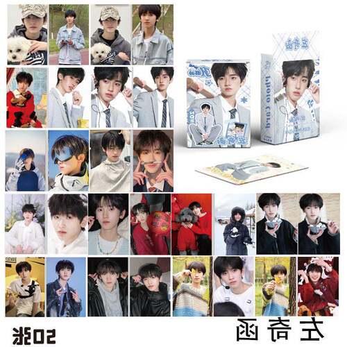 左奇函小卡TF家族四代官方周边同款自印小卡片明信片拍立得LOMO卡