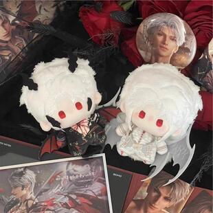 恋与深空秦彻银翼恶魔属性10cm棉花娃娃可爱毛绒玩偶公仔挂件礼物