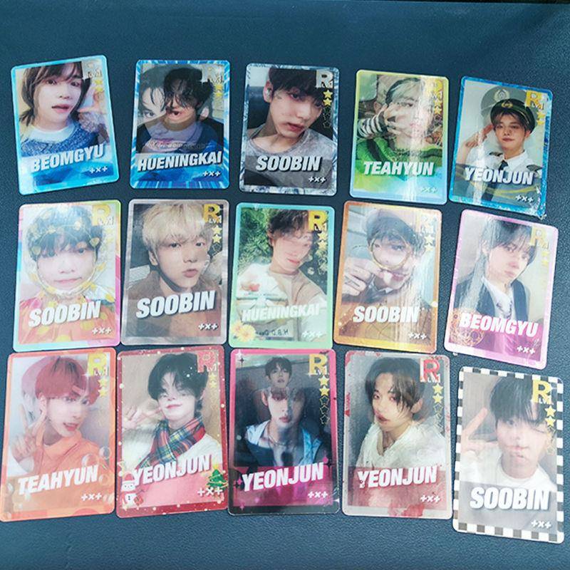 新款TXT光栅小卡崔然竣崔秀彬休宁凯周边变换闪卡应援收藏3D变幻R