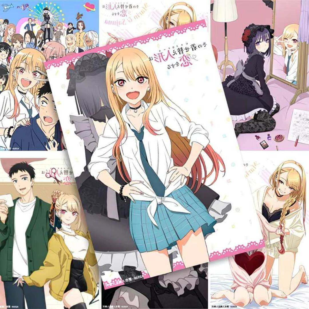 更衣人偶坠入海报二次元五条新菜喜多川海梦挂画日系房间装饰壁纸