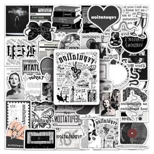 50张泰勒专辑REPUTATION明星贴纸装饰笔记本水杯手机保护壳行李箱