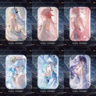 高颜值原s游戏同人周边绫华神子芙芙申鹤将军雷神心海长方形吧唧