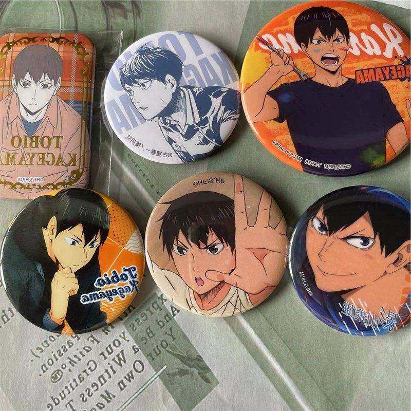 日谷排球少年影山飞雄油漆吧唧烫金方吧唧文具房吧唧扭蛋买鞋