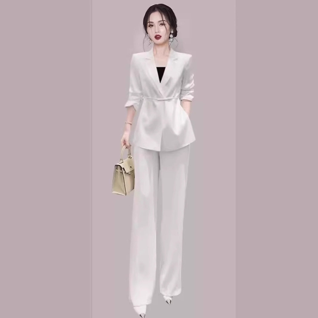 气质职业西装套装女2025年秋装新款洋气时髦时尚女装阔腿裤