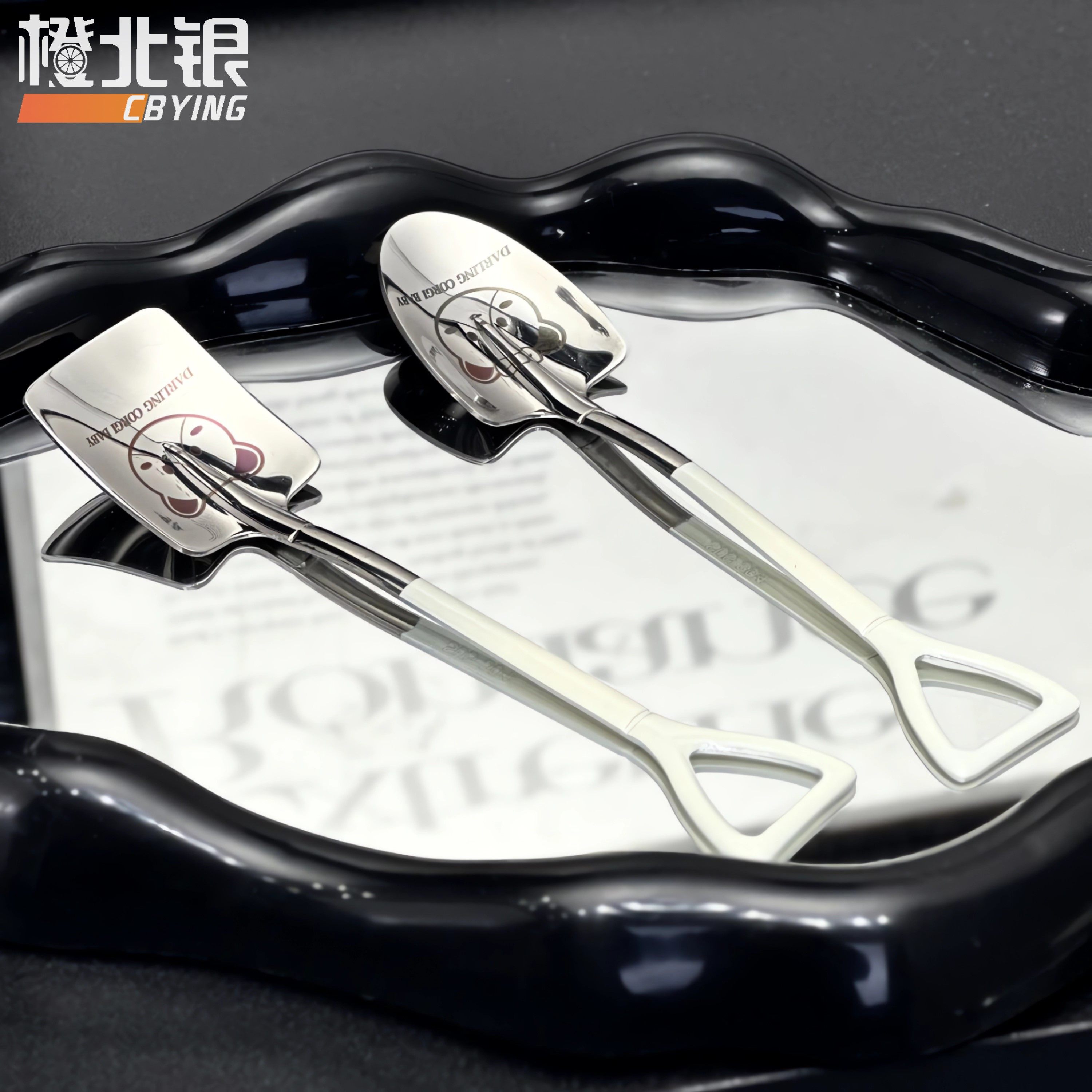 橙北银铁锹勺子创意可爱小勺子不锈钢304家用吃饭西瓜铁铲勺甜品,厨房/烹饪用具,全套勺铲,淘宝优惠券,粉丝福利购,淘宝优惠卷