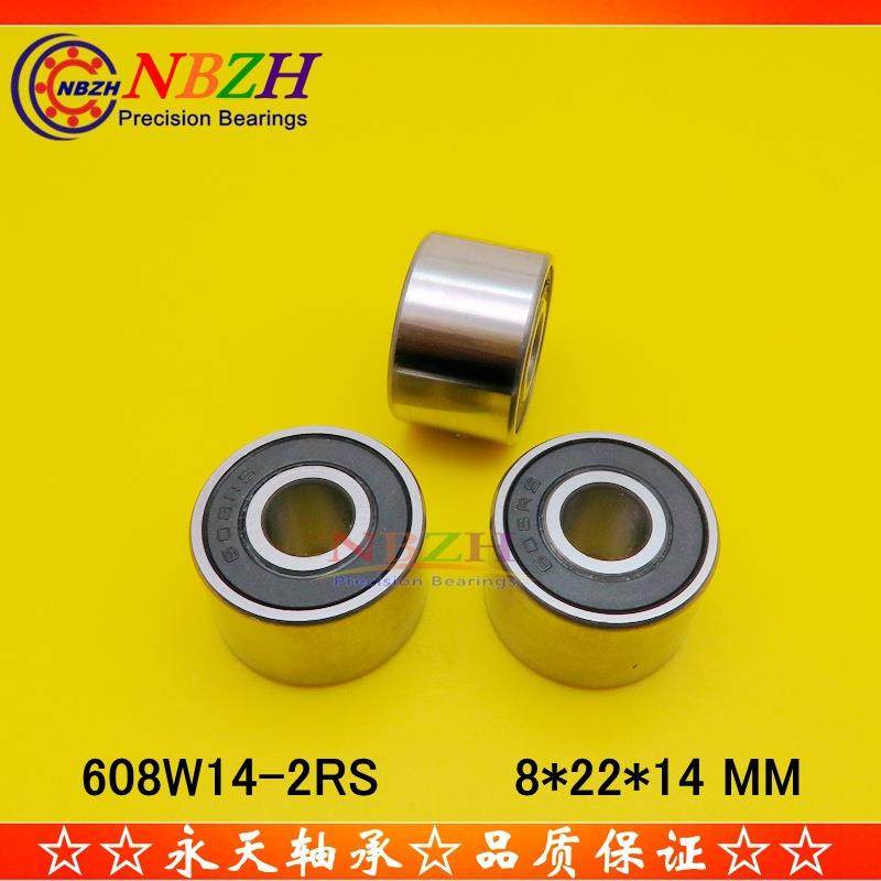 408-2RS 608/14 608W14-2RS 加弹捻线纺织机 加宽轴承 8*22*14 mm