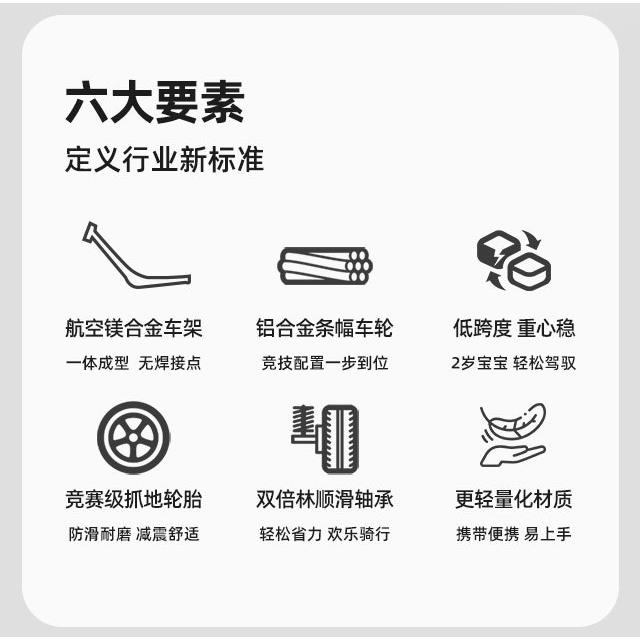 -岁儿童平衡车儿童滑步车宝宝小孩玩具溜溜车滑行学步童车