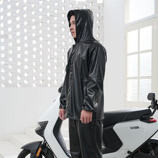 防水防油耐脏劳保皮外套 工作服套装 干活皮衣皮裤 男i士宽松大尺码