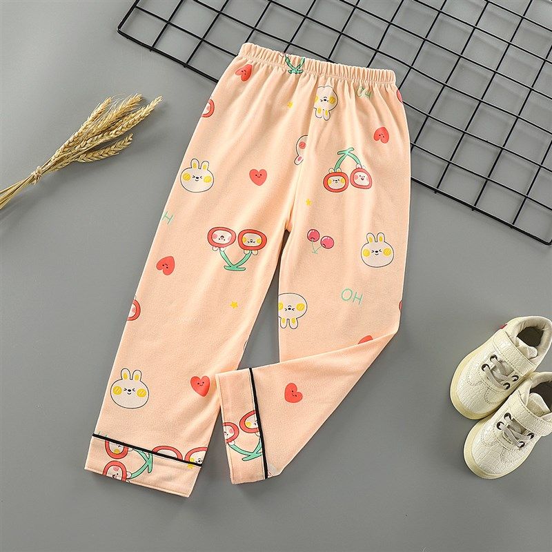 儿童春秋纯棉睡裤男女童可爱卡y通棉毛裤全棉家居裤中大童单件长,童装/婴儿装/亲子装,家居裤/睡裤,淘宝优惠券,粉丝福利购,淘宝优惠卷