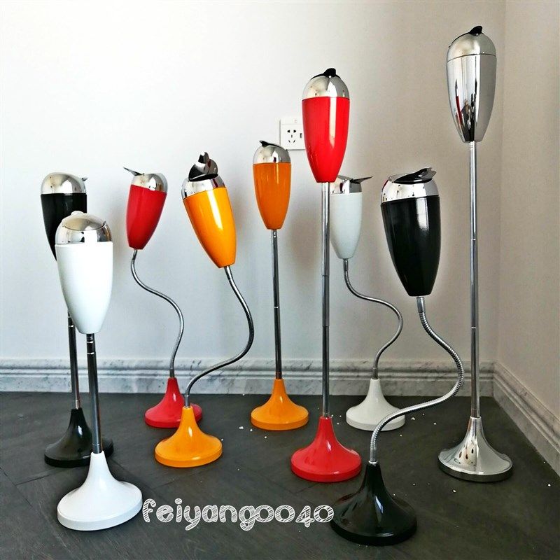 卫生间客厅烟灰缸带盖创意时尚个性家G用厕所伸缩落地立式烟缸大