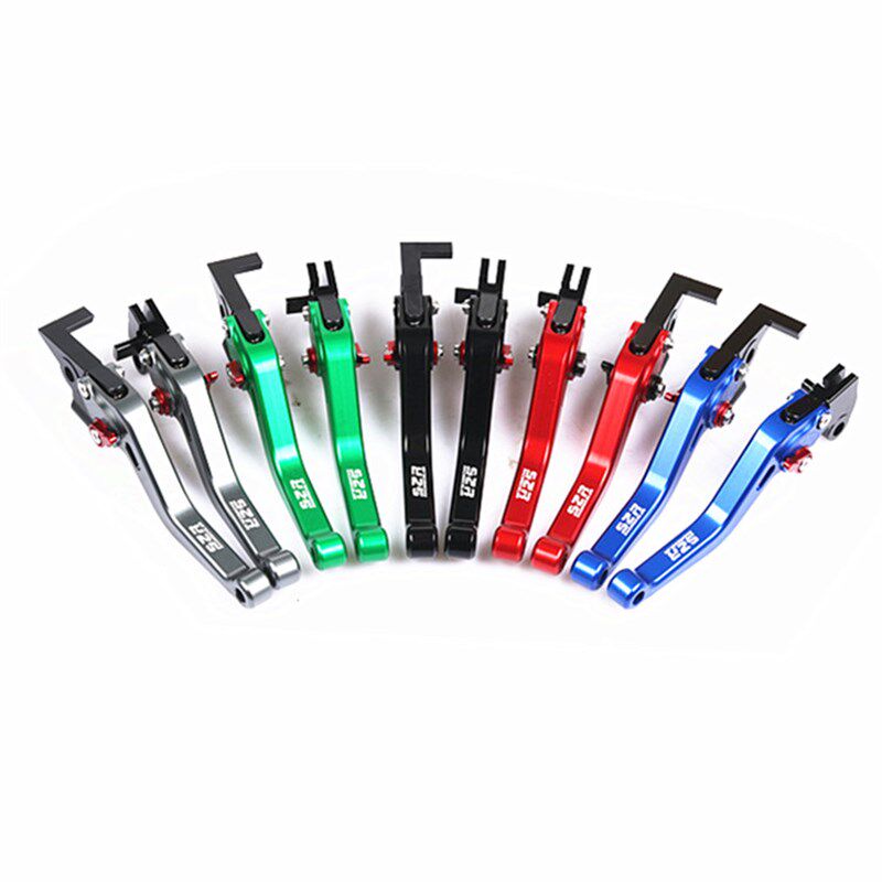 适用电动车深远009G05 A8L T90改装牛角左右刹车手柄Y折叠拉杆配