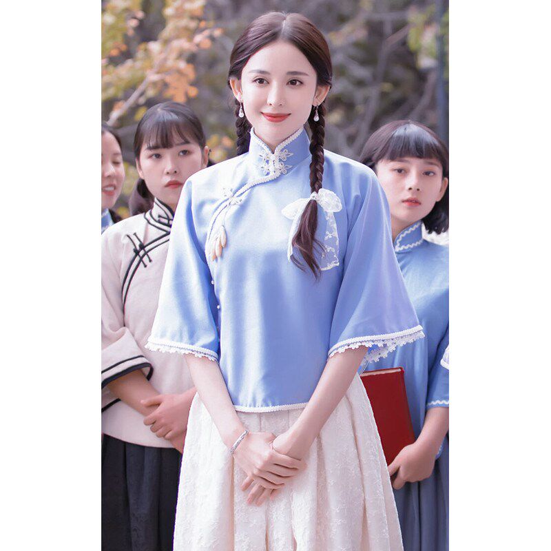 青年装民国风女装古装五四u学生装时期演讲复古朗诵班服合唱演出