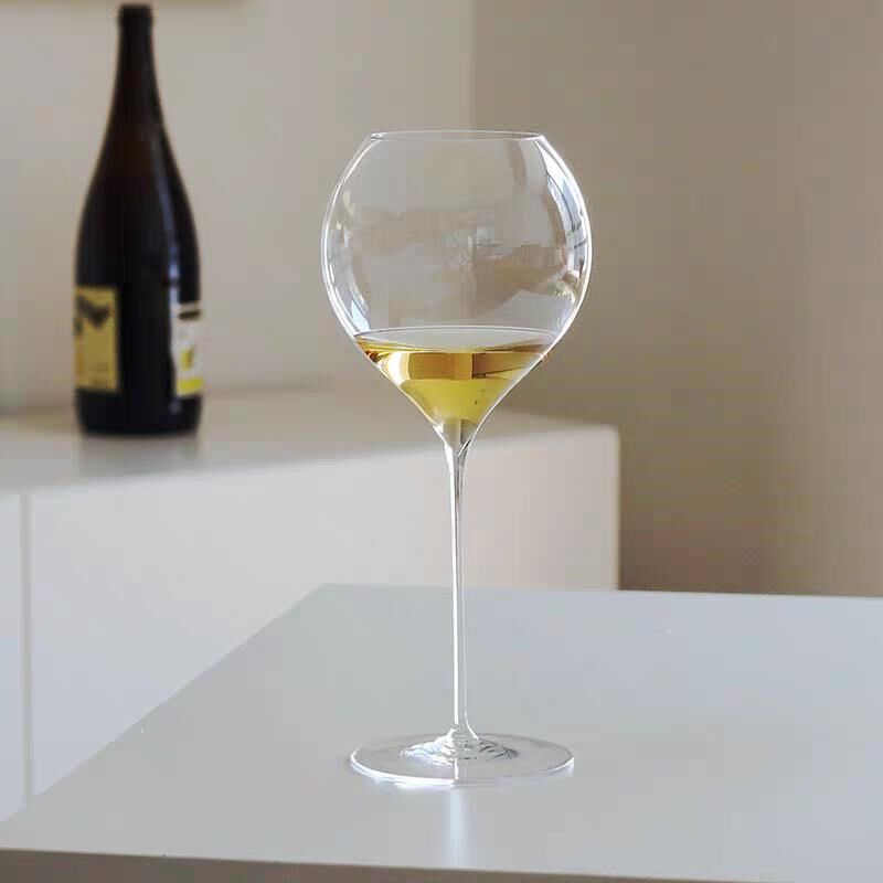 颜值天花板 餐厅水晶玻璃v雷司令白葡萄酒杯气泡香槟高脚红酒杯
