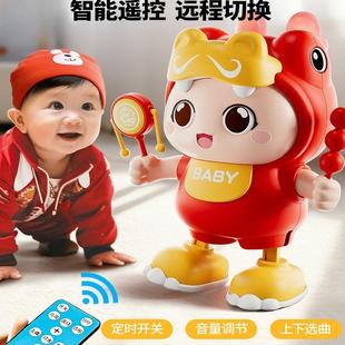 婴儿玩具0到3个月宝宝抬头练习训练1一2岁新生幼儿会跳舞哄娃神器