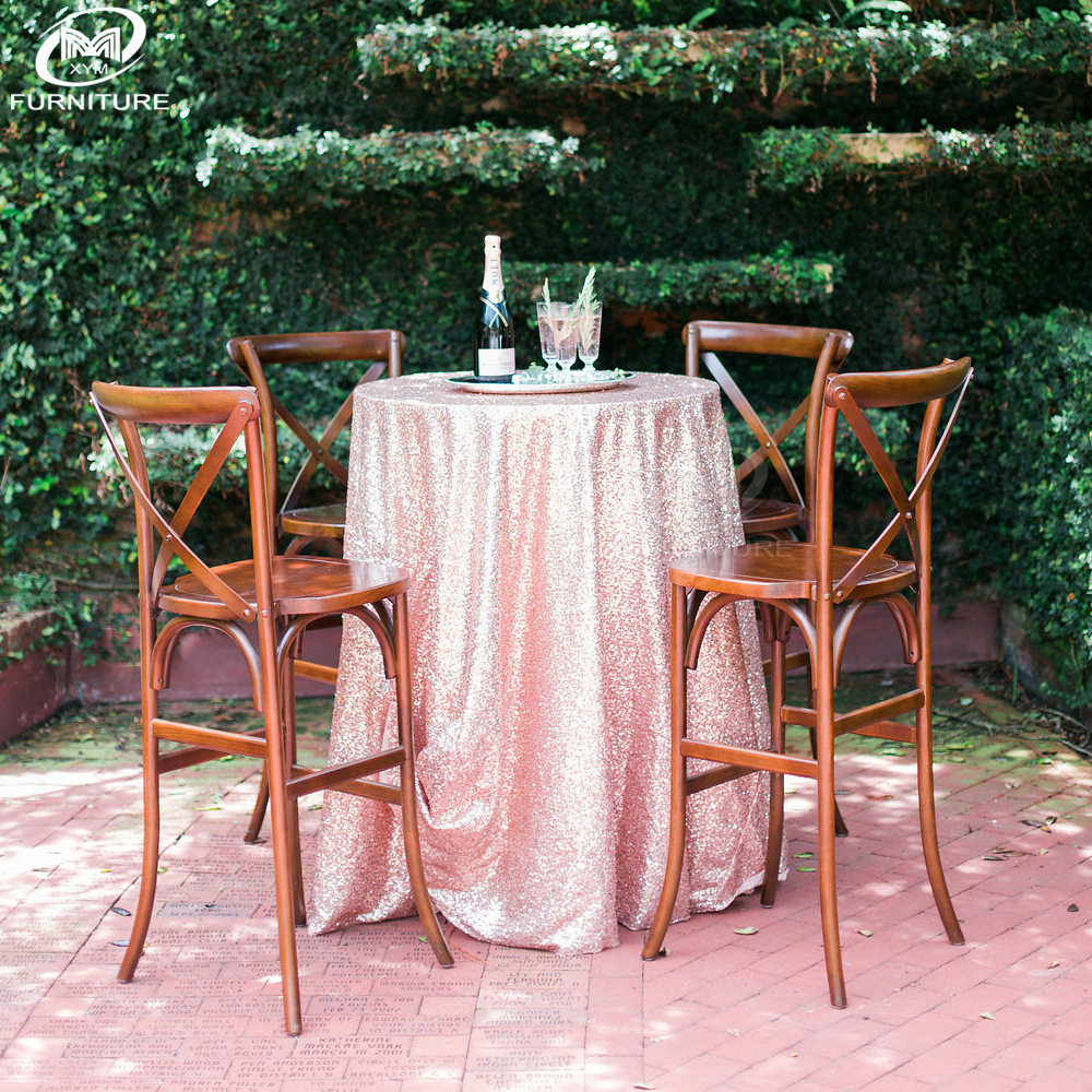 厂家直供 风格款实木叉背吧椅 简约欧式婚礼酒店高脚酒吧凳子,住宅家具,家用高脚椅,淘宝优惠券,粉丝福利购,淘宝优惠卷