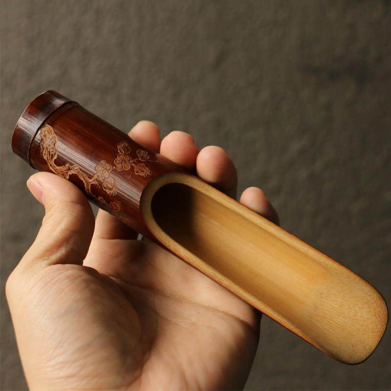 广西老煤竹老料纯手工雕刻茶道茶铲茶具零配竹器竹雕工艺品收藏,特色手工艺,竹编/竹雕,淘宝优惠券,粉丝福利购,淘宝优惠卷