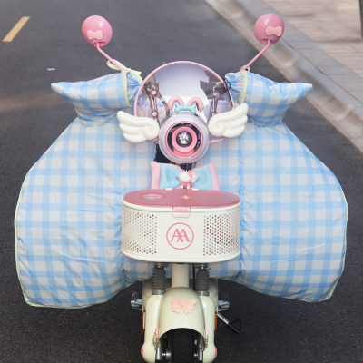 电动车挡风被冬季加大加宽