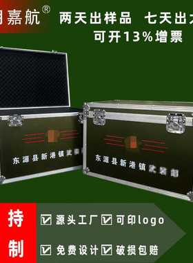 民兵武装物资器材箱军绿色铝合金箱子大号航空箱消防应急铝箱