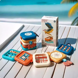 婴儿忙碌球叠叠乐益智感统智立方六多面体早教手抓球忙碌板玩具