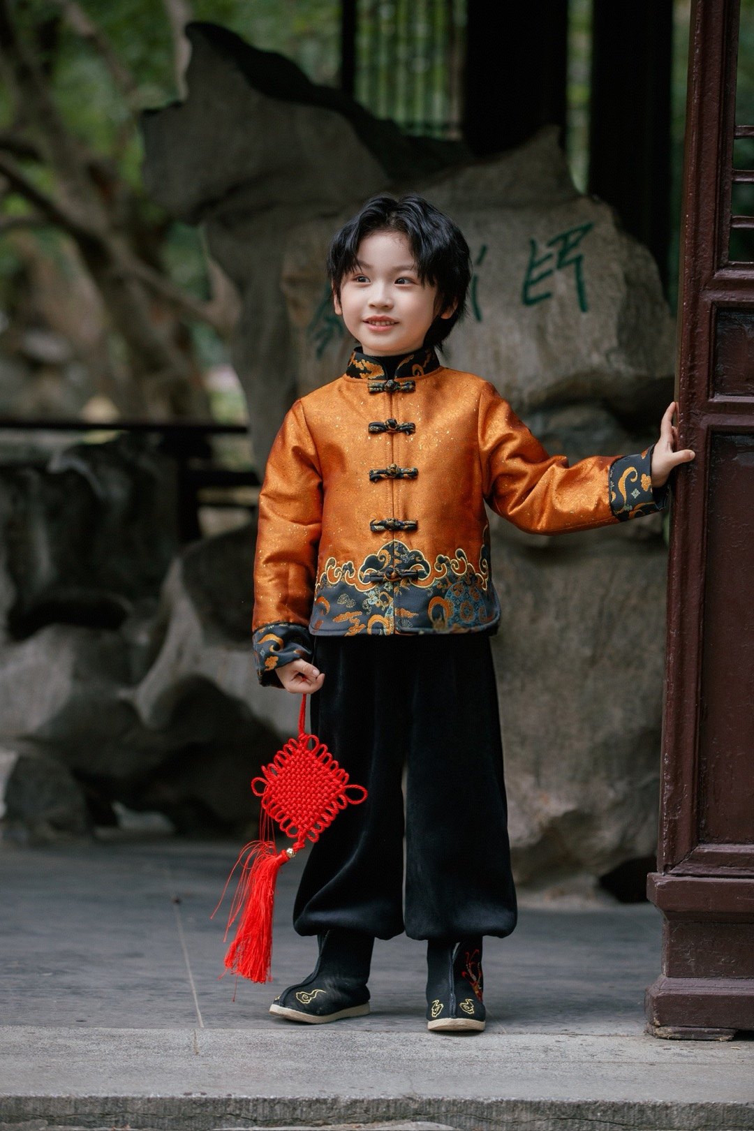 汉服男童秋冬装夹棉加厚儿童中国风喜庆唐装拜年服新年演出服套装,童装/婴儿装/亲子装,汉服,淘宝优惠券,粉丝福利购,淘宝优惠卷