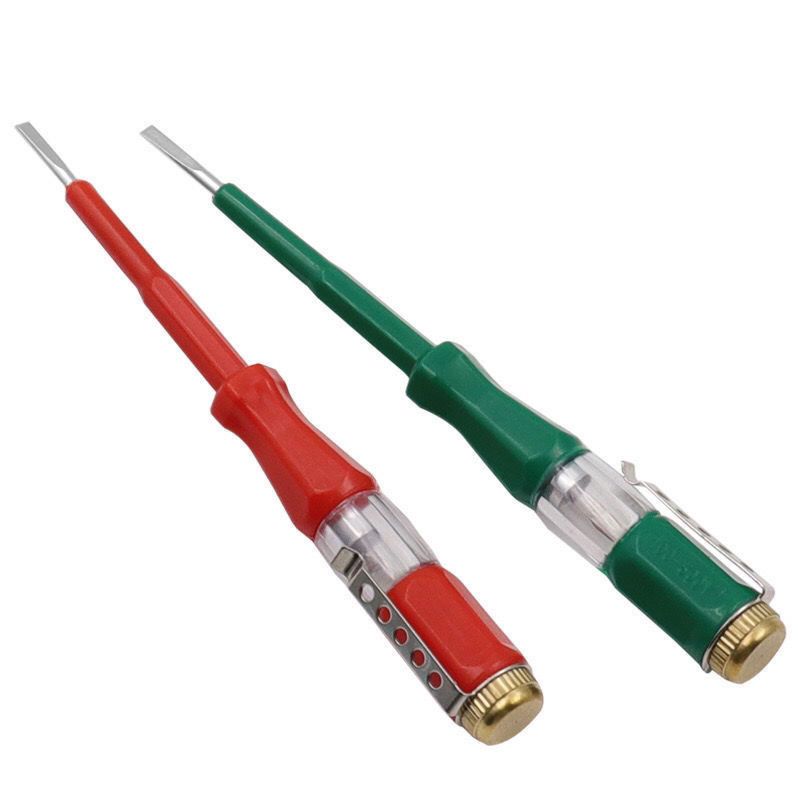 电笔老款白天高亮度试电笔螺丝刀一字型老式测电笔电工测电笔