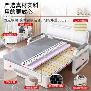 沙发床两用多功能可折叠客厅小户型双人布艺阳台家用经济型