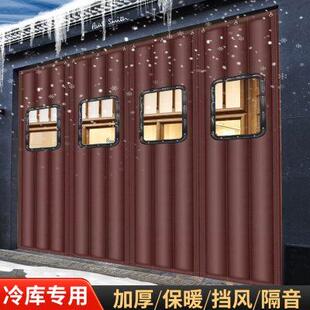 保暖防风自吸隔断帘防寒挡风加厚店铺商用免打孔 磁吸棉门帘冬季
