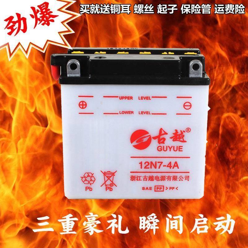 免维护三轮踏板125摩托车水电瓶蓄电池12V弯梁助力车通用