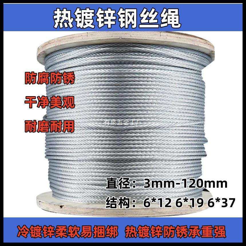 热镀锌钢丝绳防腐防锈拉线缆风绳安全绳生命线捆绑冷镀锌软钢丝绳,鲜花速递/花卉仿真/绿植园艺,割草机/草坪机,淘宝优惠券,粉丝福利购,淘宝优惠卷