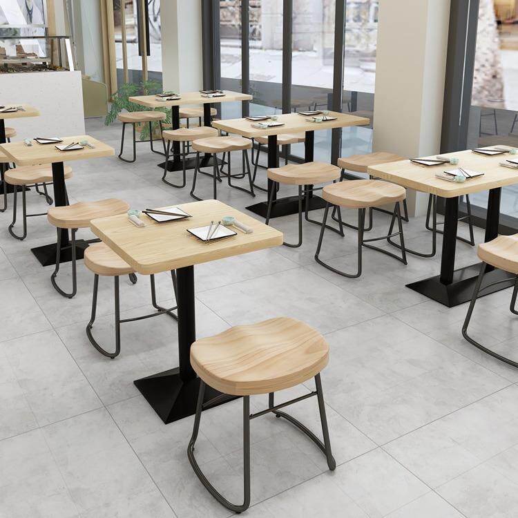 实木凳子面馆桌椅快餐店小吃店螺蛳粉麻辣烫饭店松木桌凳商用欧式