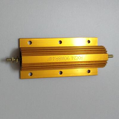 厂家直供黄金铝壳车灯电阻RX24黄金铝壳电阻500W黄金色铝壳电阻