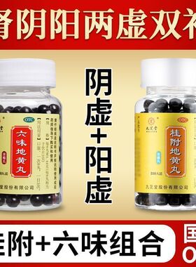 肾阴阳双补】九芝堂桂附地黄丸温补肾阳虚六味地黄丸遗精肾阴虚