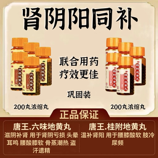 肾阴阳两虚双补】唐王桂附地黄丸温补肾阳虚搭六味地黄丸滋阴补阳