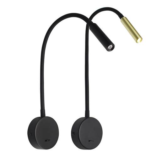 跨境热销LED床头板阅读灯聚光射灯软管阅读壁灯3W蛇管灯万向壁灯