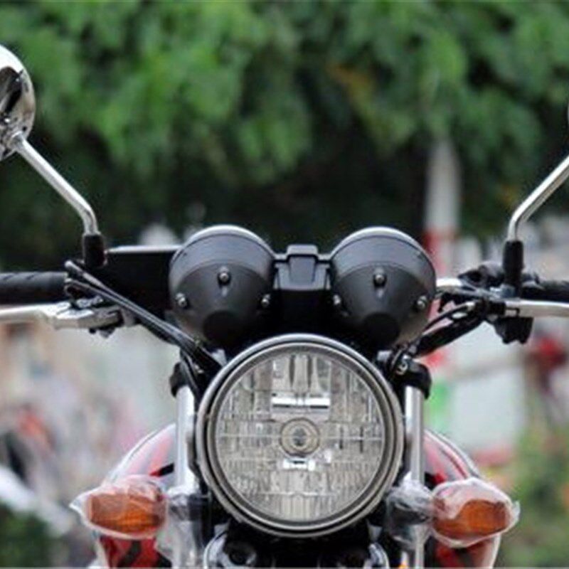适用摩托车后视镜街车跑车CB400 VTEC 5代改装复古反光镜圆镜10MM